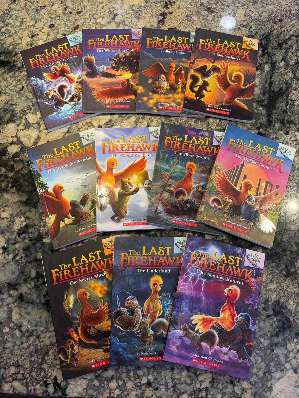 Scholastic The Last Firehawk paperback set Books 2-12